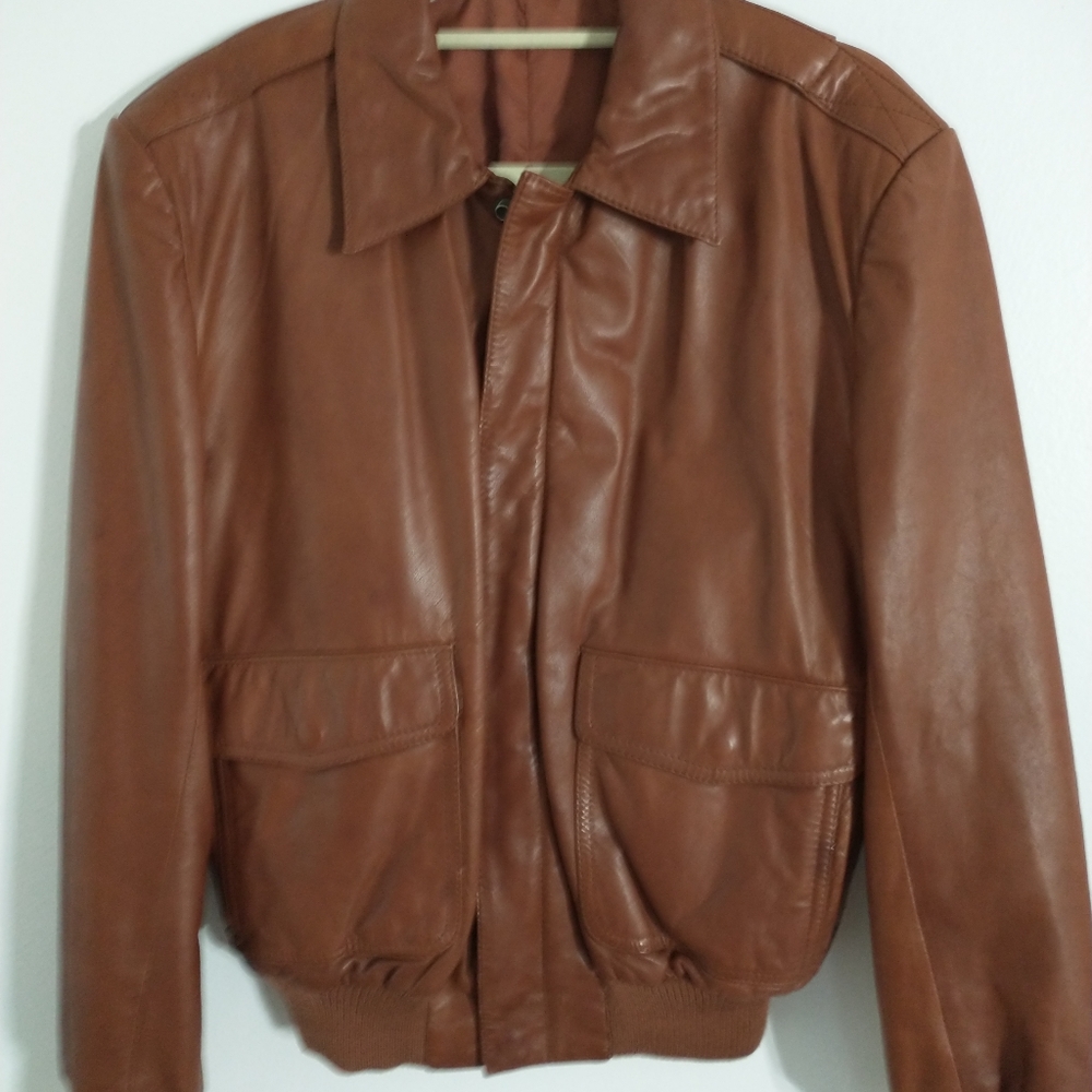 Men's Vintage Europa Sport leather bomber jacket